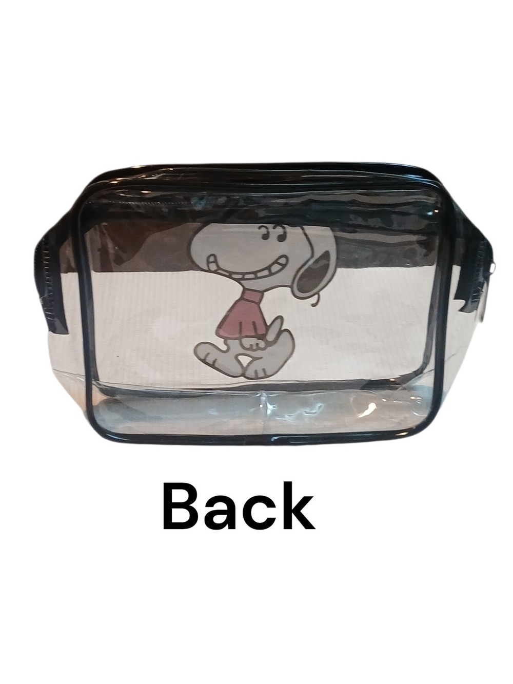 Peanuts - Snoopy NWT, Quality PVC, See Through Travel Organizer Bag,TSA Approved - Picture 4 of 9